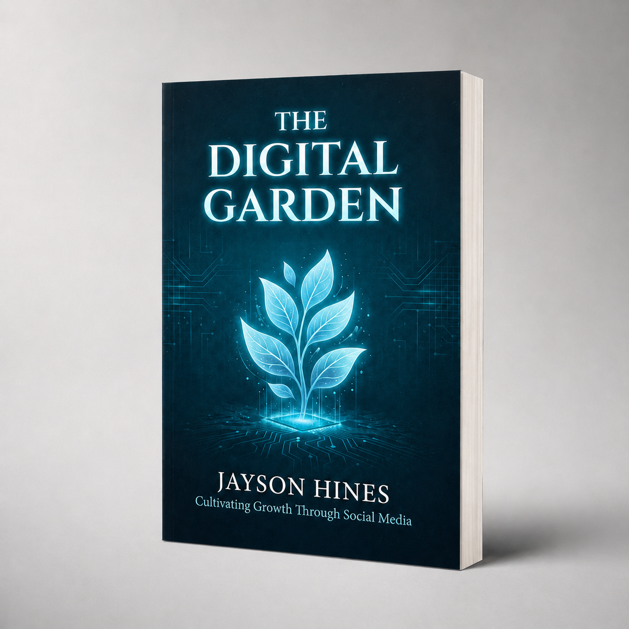 The Digital Garden by Jayson Hines — paperback book mockup