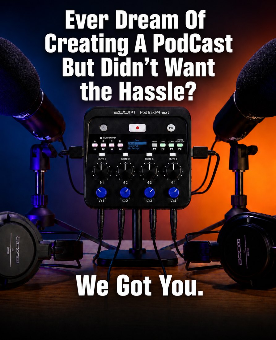 Sales Funnel Marketing on-location podcast studio kit ready to record